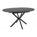 Стол обеденный SIGNAL GASTON Ceramic черный/черный 100-135/100